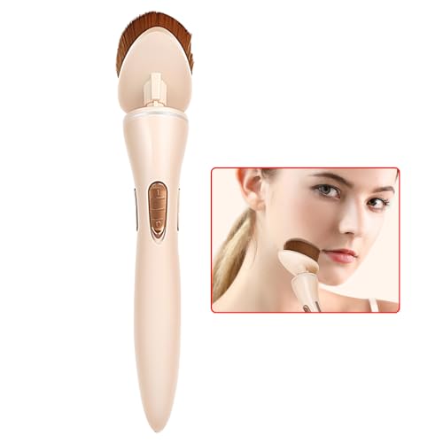 Vibrierender Make-up-Pinsel, elektrisch, 360 Grad drehbar, Make-up-Pinsel, Foundation-Pinsel für Flüssigkeiten, Cremes, Puder, Geschenk für Frauen, Freunde, Ehefrau Cenmoo von CENMOO