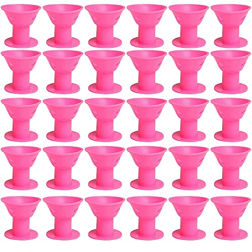 CENPEK 30-teiliges kleines + großes Silikon-Lockenwickler-Set Magic Hair Curler Clipless Silikon-Lockenwickler mit Damen-Aufbewahrungstasche von CENPEK