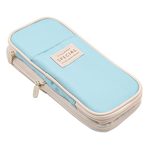CENPEK Federmäppchen mit Großem Fassungsvermögen Federmäppchen mit Fächern für Teenager-Mädchen (Hellblau) von CENPEK
