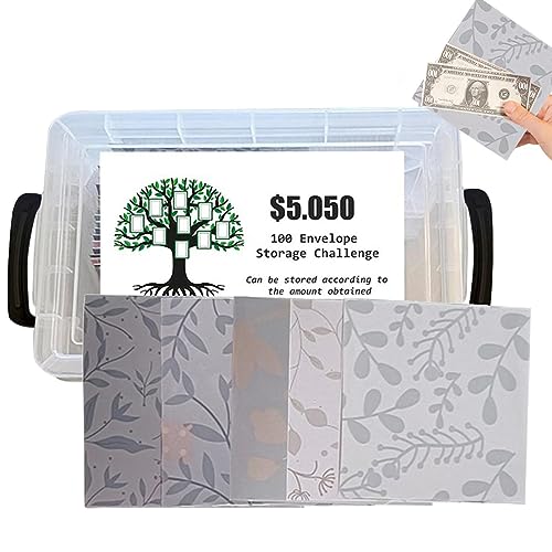 100 Umschläge sparen Herausforderung | 100 Umschläge sparen | Sparen Sie 5.050 $ in 100 Joule auf einfache und lustige Weise, Umschläge Cenrf von cenrf