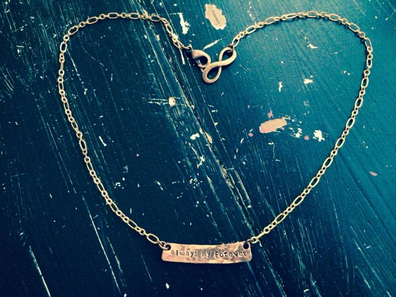 Always My Forever ~ Armband Oder Halskette Massives Kupfer Personalisiert Wahre Liebe Seelenverwandt von CENTiment