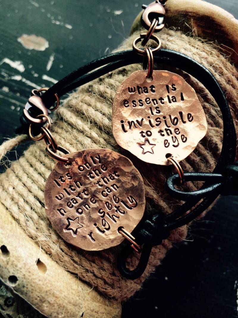 Das Little Prince Kupfer Armband Set ~ Es Ist Nur Mit Dem Herz, Das Man Richtig Sehen Kann Wesentliche Unsichtbar Für Auge Das Little Prince Kupfer Armband Set ~ Es Ist Nur Mit Dem Herz, Das Man Richtig Sehen Kann Wesentliche Unsichtbar Für Auge von CENTiment