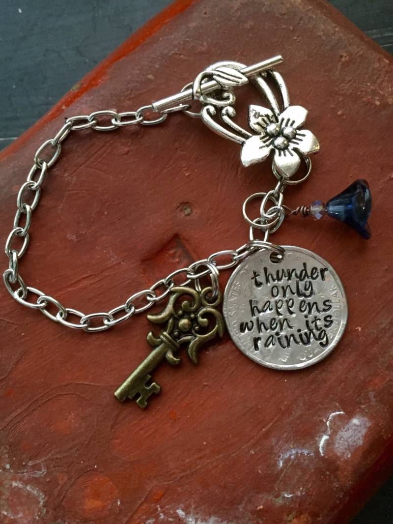 Donner Nur Wenn Es Regnet ~ Armband Oder Kette Handgehämmertes Viertel Fleetwood Mac Stevie Nicks von CENTiment