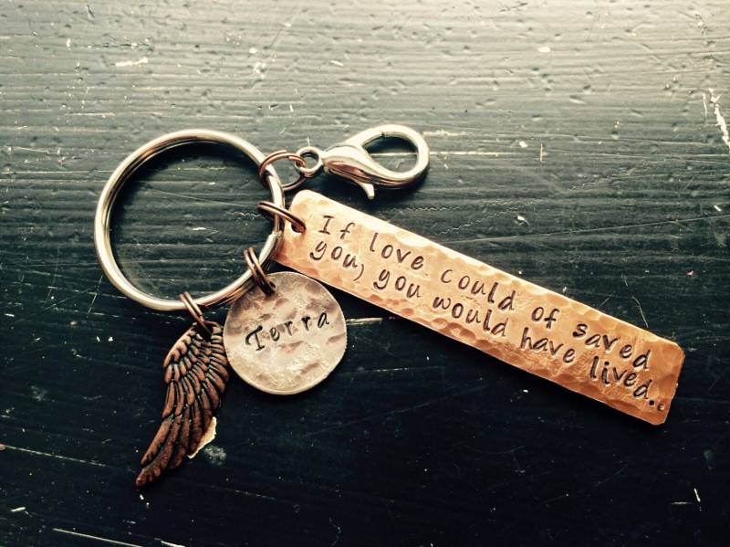 Erinnerung Schlüsselanhänger Oder Halskette Zitat - Wenn Die Liebe Könnte Sie Gerettet, Sie Hätten Für Immer Gelebt von CENTiment