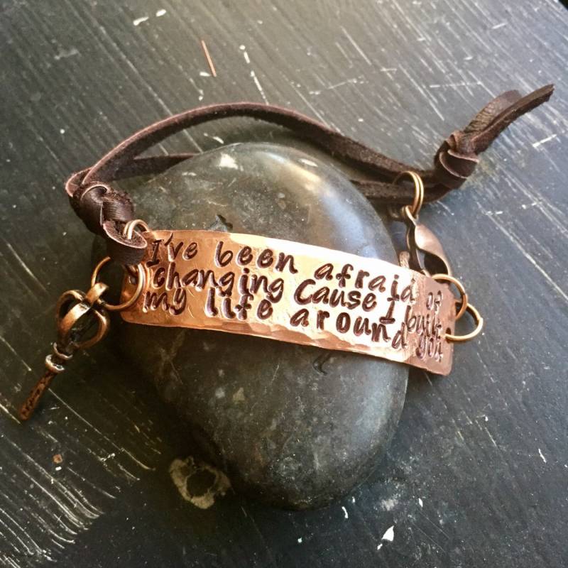 Landslide ~ Kupfer Armband Stevie Nicks Stil Metall Gestanzt Ich Hatte Angst Vor Veränderung, Denn Ich Habe Mein Leben Um Dich Herum Gebaut Landslide ~ Kupfer Armband Stevie Nicks Stil Metall Gestanzt Ich Hatte Angst Vor Veränderung, Denn Ich Habe Mein Leben Um Dich Herum Gebaut von CENTiment