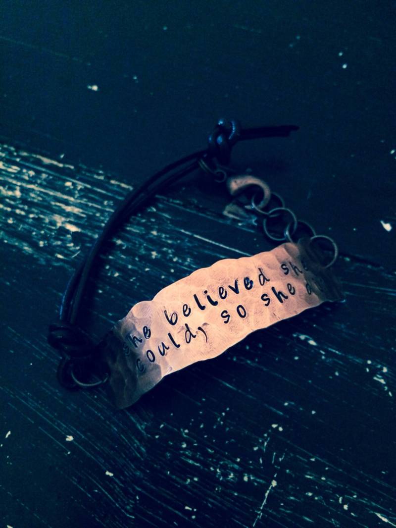 Sie Glaubten, Sie Könnten So Haben Benutzerdefinierte Kupfer Armband Rustikal Oder Mit Ihrem Eigenen Angebot Zu Personalisieren von CENTiment