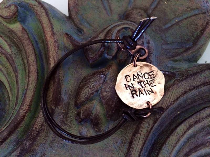 Tanz Im Regen Armband Oder Kette Kupfer Rustikal Penny von CENTiment