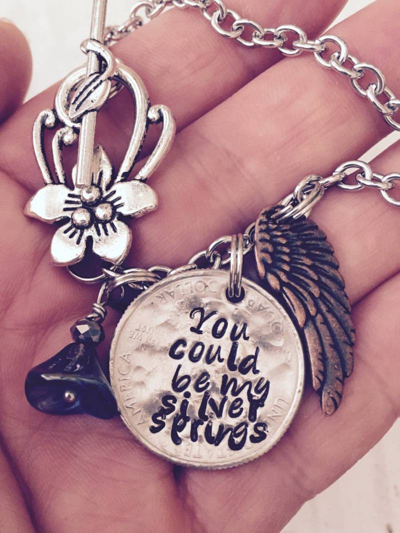 stevie Nicks ~ Fleetwood Mac You Konnte Meine Silbernen Federn Sein Halskette Oder Armband Münze Silberne von CENTiment