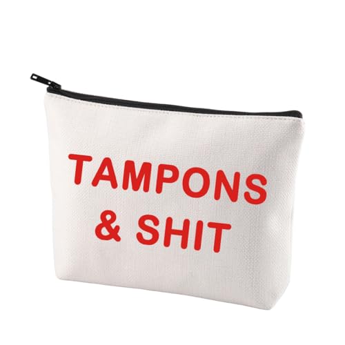 CENWA Tampons and Sh*t Tasche Make-up Bleistift Tasche Make-up Kosmetik Reise Kulturbeutel Geschenk für Frauen und, Tampon B von CENWA