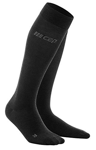 CEP – ALLDAY RECOVERY COMPRESSION SOCKS für Herren | Merino Socken mit Kompression in anthrazit | Größe III von CEP