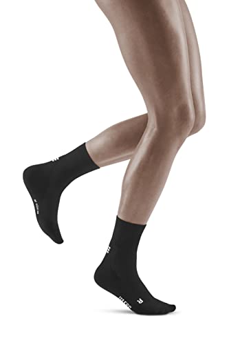 CEP - CLASSIC ALL COMPRESSION SOCKS MID CUT für Damen | Kompressionsstrümpfe im klassischem Look | Sportsocken Damen mit Kompression | Kompressionssocken Damen in schwarz | Größe S | II von CEP