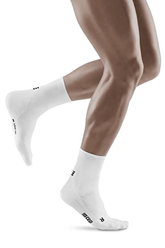 CEP - CLASSIC ALL COMPRESSION SOCKS MID CUT für Herren | Kompressionsstrümpfe im klassischem Look | Sportsocken Herren mit Kompression | Kompressionssocken Herren in weiß | Größe L | IV von CEP