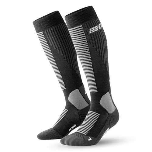 CEP Damen Cold Weather Socks Tall V2 Laufbekleidung Kompressions-Socken Black - Schwarz Iv von CEP