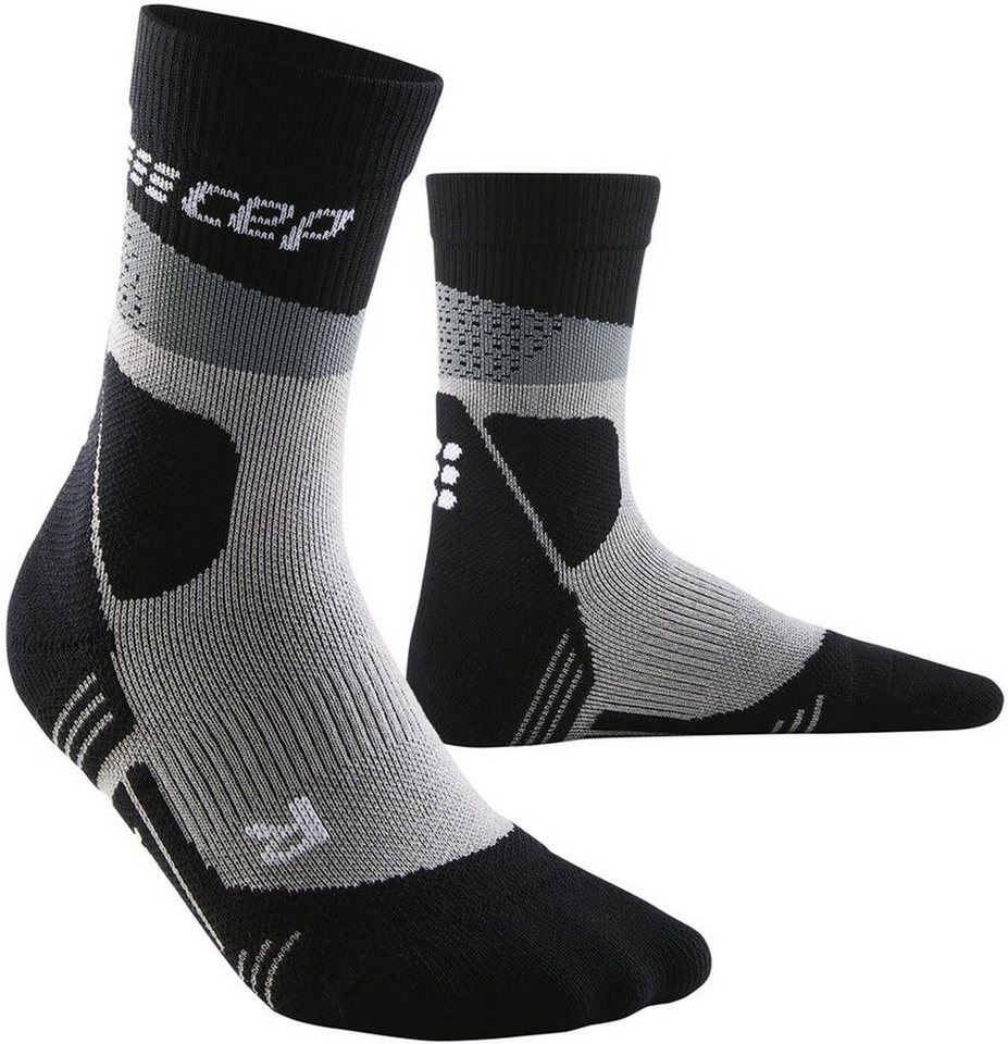 CEP Funktionssocken CEP max cushion socks, hiking, mid cut, men grey/black von CEP