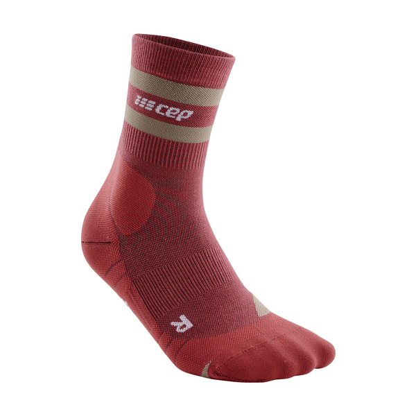 CEP - Hiking 80's Socks Mid Cut - Wandersocken Gr III;IV;V grau;rot;schwarz von CEP