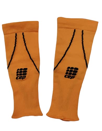 CEP Kompressions-Stulpe Herren | Beinlinge für exakte Wadenkompression | allsports compression sleeve | Farbe: Orange - Größe 5 - Wadenstärke: 45-50 cm von CEP