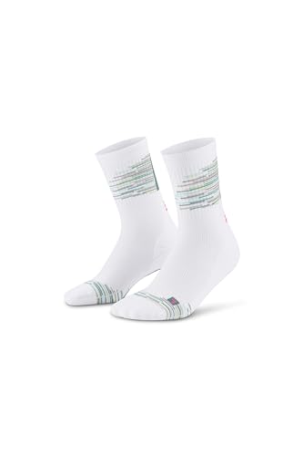 CEP - Laufsocken mit Kompression für Herren Olympia Paris Mid Cut Socks, Sportsocken, Größe IV/L / 42-45, weiß/grün von CEP