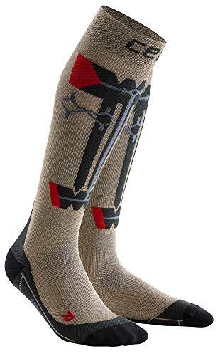 CEP Obstacle Run Socks für Damen | Mit Kompression für Erfolg beim Hindernislauf | grau | Größe III von CEP