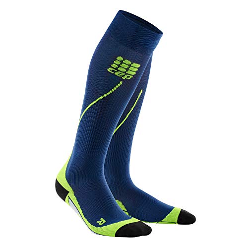 CEP - RUN SOCKS 2.0 für Damen | Lange Laufsocken mit Kompressionswirkung in blau/grün | Größe II von CEP