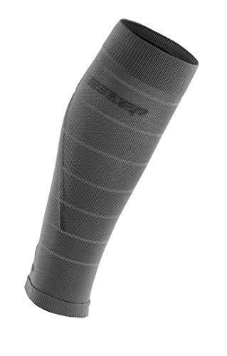 CEP – Reflective Compression Calf Sleeves für Herren | Reflektierende Laufsocken in grau | Größe IV von CEP