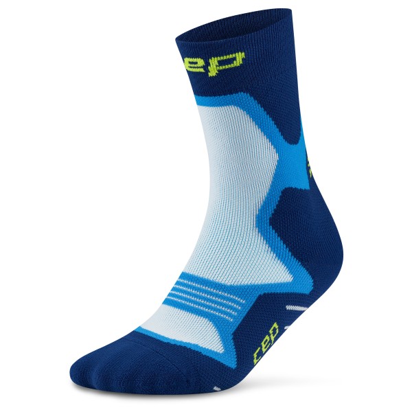 CEP - Run Cushion Mid Cut - Laufsocken Gr XL blau von CEP