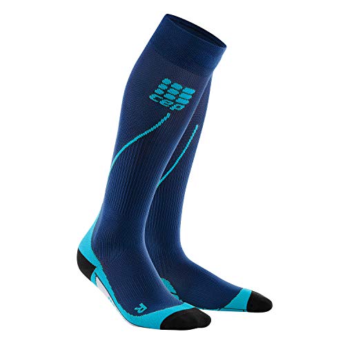 CEP - RUN SOCKS 2.0 für Damen | Lange Laufsocken mit Kompressionswirkung in blau | Größe II von CEP