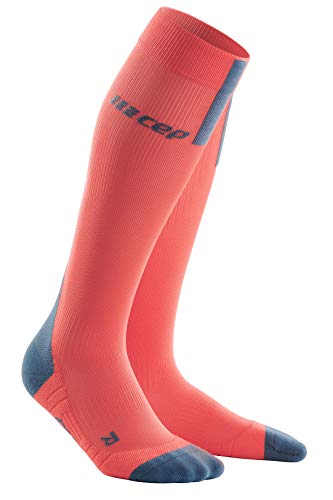 CEP Unisex-Adult Run Socken, 3.0-Coral/Grey, 34-38 von CEP