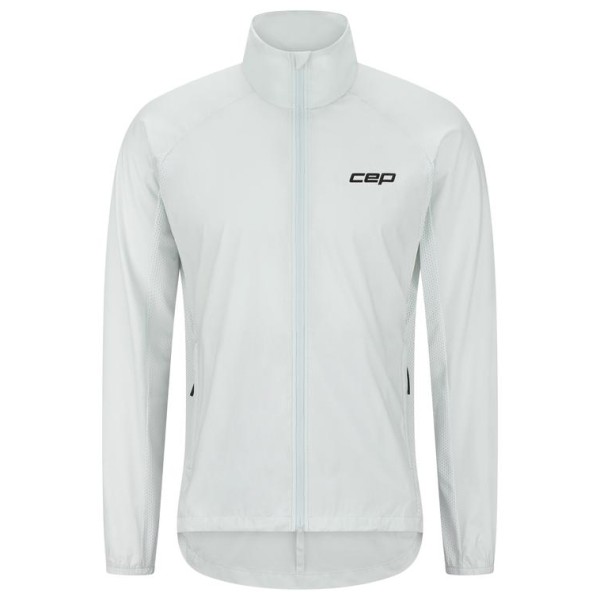 CEP - Run Windbreaker - Laufjacke Gr S grau/weiß von CEP