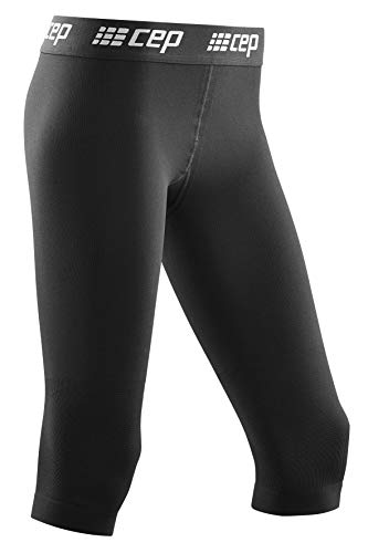 CEP – SKI 3/4 Base Tights für Herren | Warme Skiunterwäsche mit Kompression in schwarz | Größe L von CEP