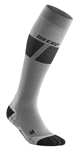 CEP – SKI ULTRALIGHT SOCKS REDESIGN für Damen | Innovative Skisocken für ein besseres Fahrgefühl in grau / dunkelgrau | Größe II von CEP