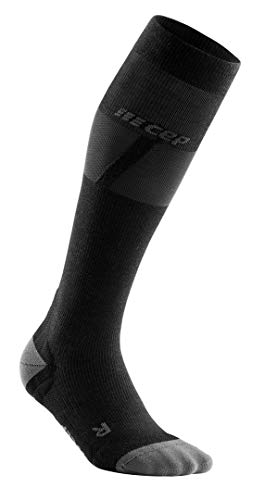 CEP – SKI Ultralight Socks Redesign für Damen | Innovative Skisocken für EIN besseres Fahrgefühl in schwarz/hellgrau | Größe IV von CEP