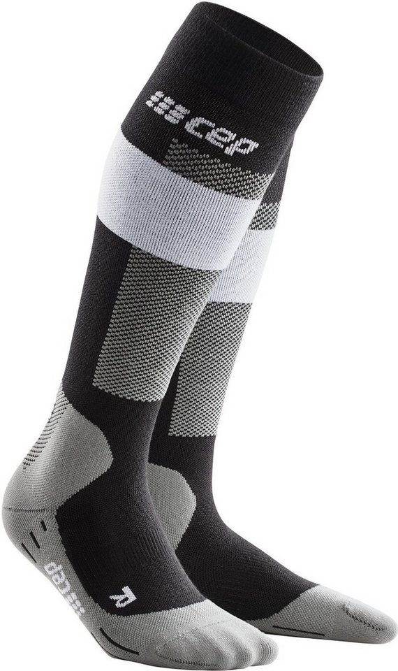 CEP Skisocken CEP merino socks, skiing, tall GREY von CEP