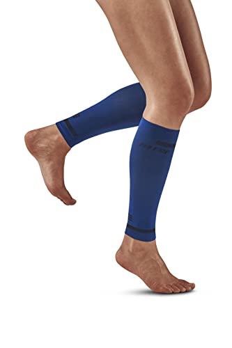 CEP - THE RUN COMPRESSION CALF SLEEVES für Damen | Stulpen für die Beine | Beinlinge in blau zur effektiven Muskelaktivierung der Wade | Gr. II | S von CEP