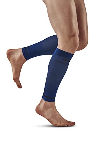 CEP - THE RUN COMPRESSION CALF SLEEVES für Herren | Stulpen für die Beine | Kompressionsstulpen Herren in blau zur effektiven Muskelaktivierung der Wade | Gr. V | XL von CEP