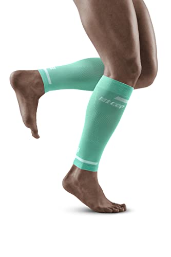 CEP - THE RUN COMPRESSION CALF SLEEVES für Herren | Stulpen für die Beine | Kompressionsstulpen Herren in ocean zur effektiven Muskelaktivierung der Wade | Gr. IV | L von CEP