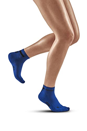 CEP - THE RUN COMPRESSION SOCKS LOW CUT für Damen | Kurze Laufsocken mit Kompression in blau | Regenerierende Kompressionssocken für Frauen | Gr. III | M von CEP