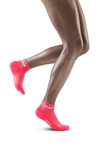 CEP - THE RUN COMPRESSION SOCKS LOW CUT für Damen | Kurze Laufsocken mit Kompression in pink | Regenerierende Kompressionssocken für Frauen | Gr. II | S von CEP