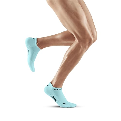 CEP - THE RUN COMPRESSION SOCKS LOW CUT für Herren | Kurze Laufsocken mit Kompression in hellblau | Regenerierende Kompressionssocken für Männer | Gr. III | M von CEP