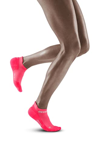 CEP - THE RUN COMPRESSION SOCKS NO SHOW für Damen | Extra Kurze Laufsocken mit Kompression in pink | Regenerierende Kompressionssocken für Frauen | Gr. II | S von CEP