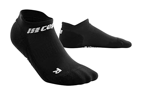 CEP - THE RUN COMPRESSION SOCKS NO SHOW für Damen | Extra Kurze Laufsocken mit Kompression in schwarz | Regenerierende Kompressionssocken für Frauen | Gr. II | S von CEP