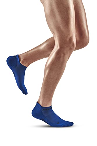 CEP - THE RUN COMPRESSION SOCKS NO SHOW für Herren | Extra kurze Laufsocken mit Kompression in blau | Regenerierende Kompressionssocken für Männer | Gr. V | XL von CEP