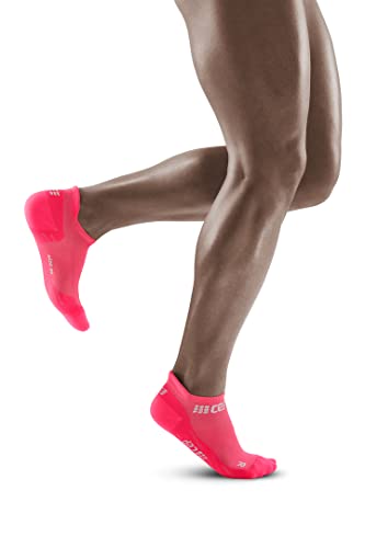 CEP - THE RUN COMPRESSION SOCKS NO SHOW für Herren | Extra kurze Laufsocken mit Kompression in pink | Regenerierende Kompressionssocken für Männer | Gr. V | XL von CEP