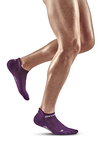 CEP - THE RUN COMPRESSION SOCKS NO SHOW für Herren | Extra kurze Laufsocken mit Kompression in violett | Regenerierende Kompressionssocken für Männer | Gr. IV | L von CEP