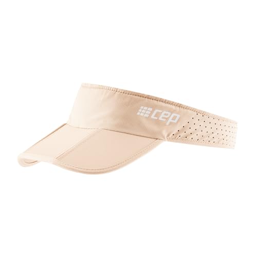 CEP The Run Visor Beige - Atmungsaktive verstellbare Schirmmütze, Größe One Size - Farbe Cream von CEP