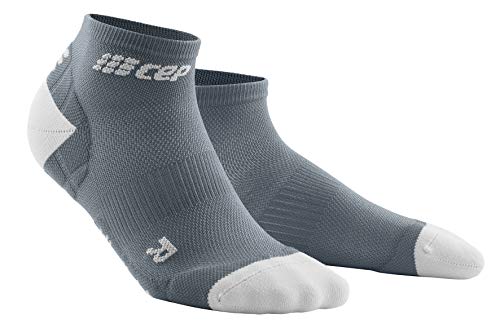 CEP – ULTRALIGHT COMPRESSION LOW CUT SOCKS für Damen | Kurze Sportsocken mit Kompression in grau / hellgrau | Größe IV von CEP