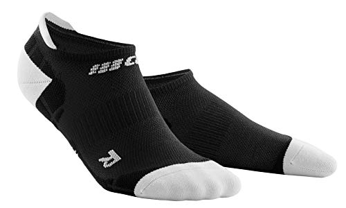 CEP – ULTRALIGHT COMPRESSION NO SHOW SOCKS für Damen | Knöchelhohe Sportsocken mit Kompression in schwarz / hellgrau | Größe III von CEP