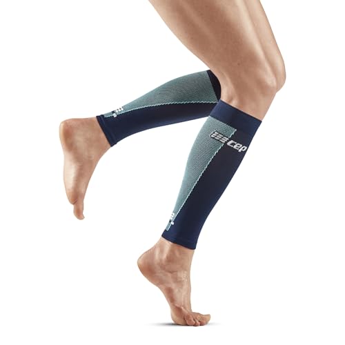 CEP - ULTRALIGHT Kompressionsstrümpfe Damen, Calf Sleeves blau/hellblau, Gr. S mit leichter Kompression, Stabilisierende Stutzen, Atmungsaktive Stützstrümpfe von CEP