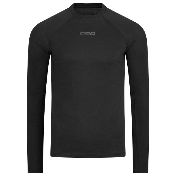 CEP - Women's Core Run Merino Base Layer L/S - Merinounterwäsche Gr L schwarz von CEP