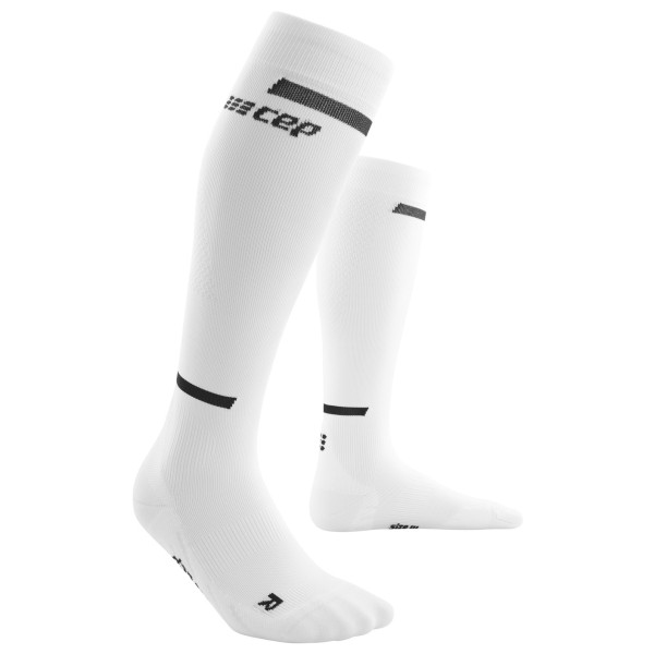 CEP - Women's The Run Socks Tall V4 - Kompressionssocken Gr II;III;IV weiß/grau von CEP