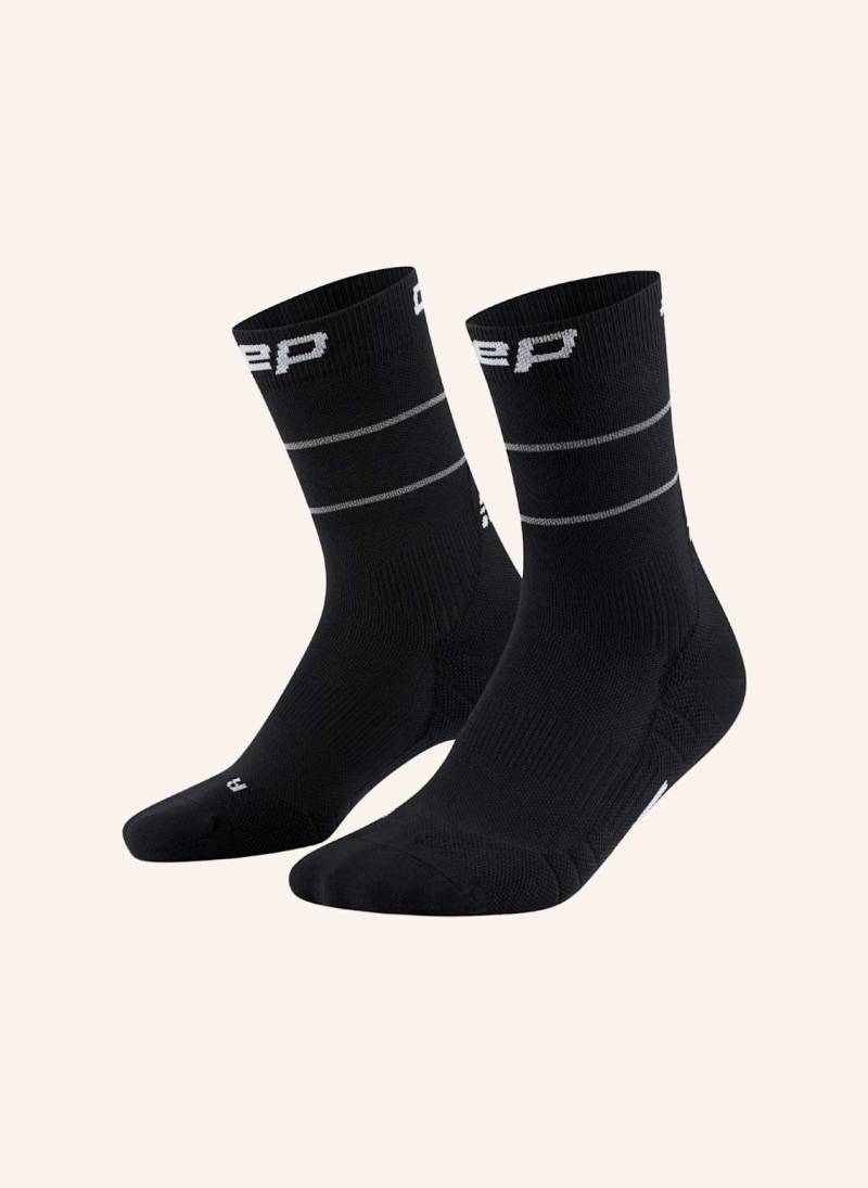 Cep Cep Cep Pro Run Reflective Socks, Mid Cut, 2.0,  Women schwarz von CEP